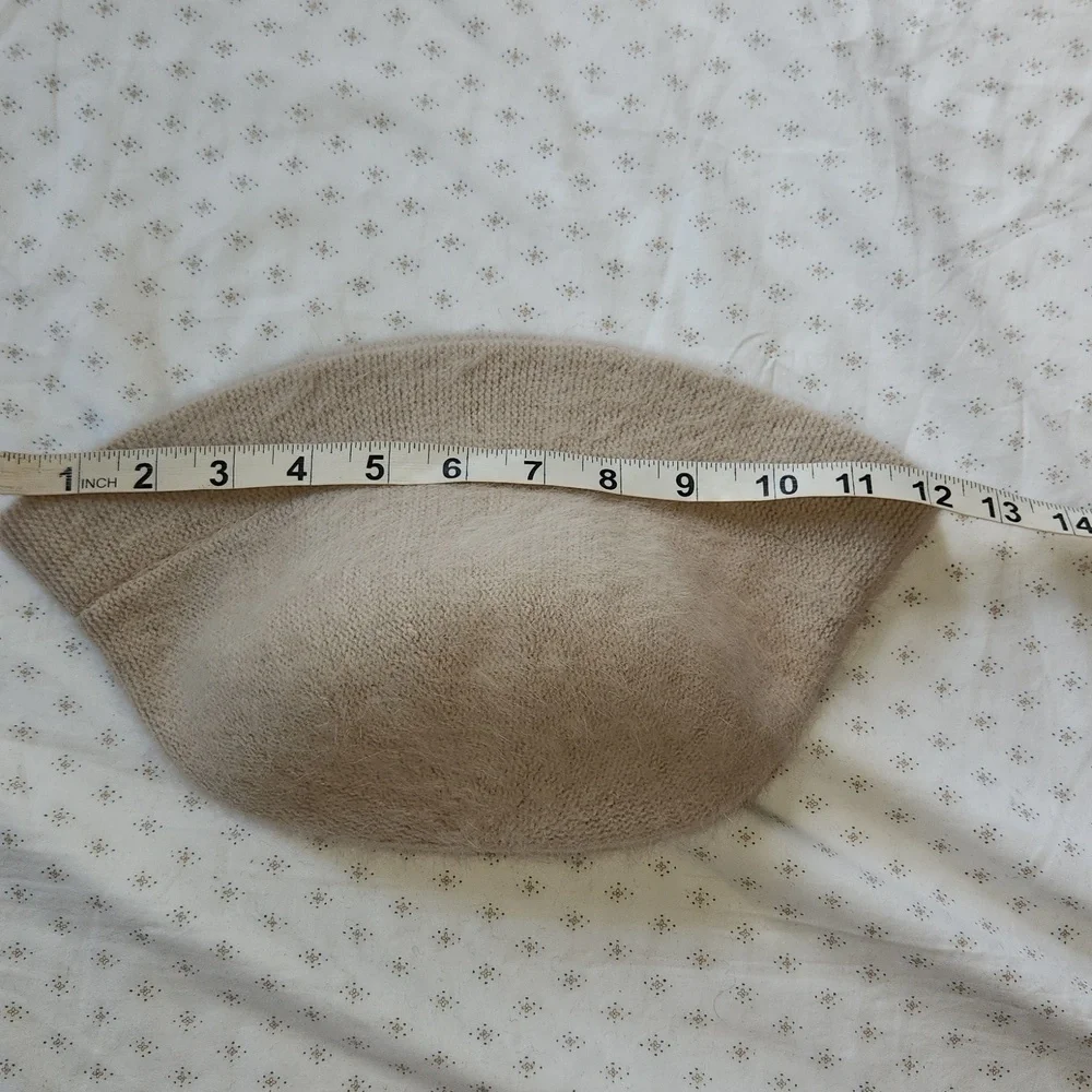 NWOT David & Yung cream angora bucket hat